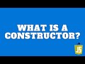 What is a constructor in JavaScript?