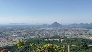 丸亀市綾歌町に在る城山山頂からの風景