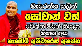 මේ ජීවිතේදීම සෝවාන්වත් වෙන්න ඕනේ කියලා හිතෙනවනම් මේක අහන්නම ඕන |Ven Galigamuwe Gnanadeepa Thero 2024