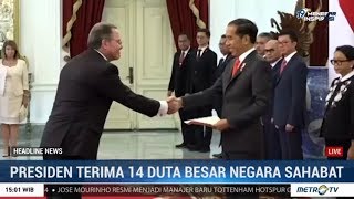 Presiden Terima Surat Kepercayaan dari 14 Duta Besar Negara Sahabat