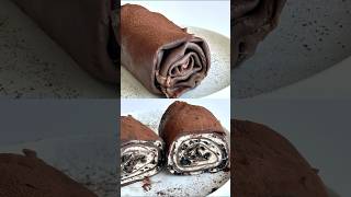 点心 免烤箱 平底锅就能做的可可毛巾卷#delicious #美食 #点心 #甜点 cakeCocoa Roll