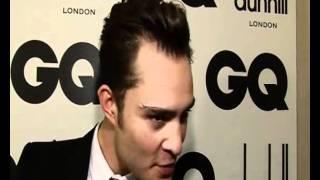 Ed Westwick at the GQ men of the year awards