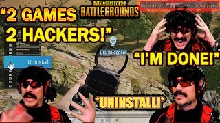 DrDisrespect UNINSTALLS PUBG AGAIN After Losing To A WALL HACKER! (NEVER Playing It Again!)