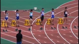 2010年　秋田県中学総体　3年女子100ｍ決勝