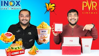 PVR Vs INOX Multiplex Food Comparison | Movie Theater Food Challenge | Food Eati