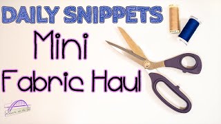 Daily Snippets E05 - Mini Fabric Haul