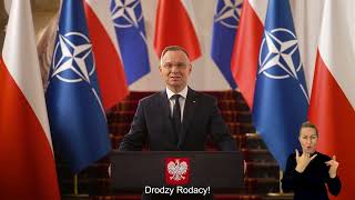 [PJM] Orędzie Prezydenta RP z okazji 25. rocznicy wstąpienia Polski do NATO