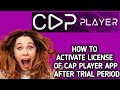 How to activate License of Cap Player app after trial period