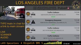 Lafd Live Los Angeles Fire Department Scanner Radio Fire Ems 29 Sep