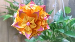 Origami Flower Easy: Make beautiful kusudama flower step by step