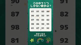 【脳トレ】数字探し③ 59 #数字探し #頭の体操