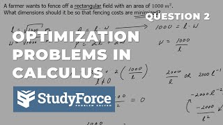 Rectangular Fence Dimensions to Minimize Cost | Calculus Optimization Problem
