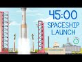45 Minute Rocket Launch Countdown! 🏗️ Full Rocket Build & Launch Visual Timer
