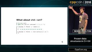 CppCon 2018: Serge Guelton “Frozen data structures in C++14”