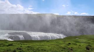 Gullfoss Golden Falls 黃金瀑布 冰島 is a waterfall located in the canyon of the Hvítá river in Iceland