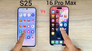 Samsung S25 vs iphone 16 Pro Max | SPEED TEST