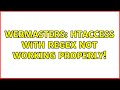 Webmasters: htaccess with regex not working properly!