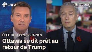 Le ministre François-Philippe Champagne réagit au lendemain de la victoire de Trump