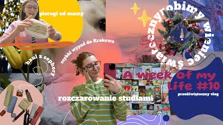 A week of my life #10- przedświąteczny vlog, robimy wieniec, dostałam pierogi od mamy