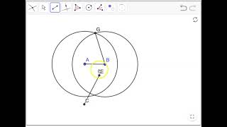 2022 Construct Regular Pentagon With Geogebra and limited toolkit