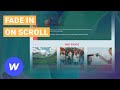 Fade In on Scroll in Webflow