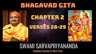 11. Bhagavad Gita I Chapter 2 Verses 28-29 I Swami Sarvapriyananda