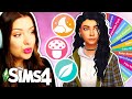 Spinning a Wheel of UNIQUE Aesthetics to Create Sims in The Sims 4 // Sims 4 CAS Challenge CC