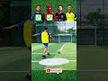 neymar vs messi vs ronaldo vs spiderman football challenge