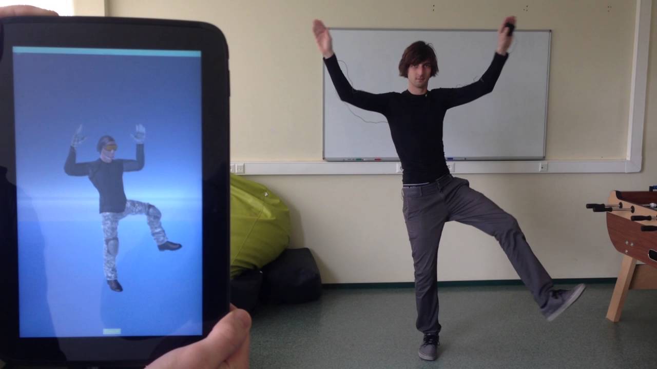 EDI Human Body Motion Tracking Unity 3D - YouTube