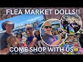 SHOPPING FOR DOLLS AT THE FLEA MARKET | AMERICAN GIRL DOLL FINDS! | COME SHOP WITH US