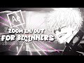 Smooth zoom in/out  - after effects tutorial