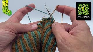 Simple Left-Leaning Single Decrease in Double-Knitted Brioche — A Sockmatician Tutorial