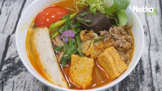 Bún riêu bình dân thơm như ngoài tiệm, càng bán càng đắt hàng || Natha Food