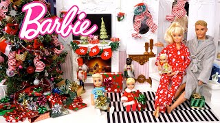 Barbie & Ken Family Christmas Morning Story