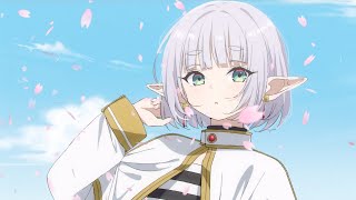 [FAN ANIMATION] Frieren shows off the hairstyle magic to Himmel #anime  #animati