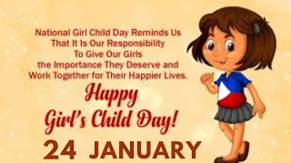 National Girl Child Day Status 2023 / Happy National Girl Child Day / National Girl Child Day