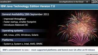 JavaOne IBM Keynote Highlights 10-6-2011