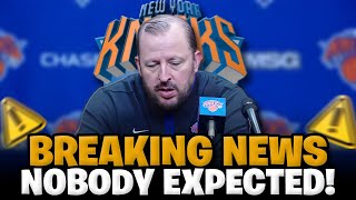 😱GET OUT NOW! FOR THIS NO ONE EXPECTED! - New York Knicks News