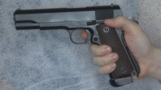 (Airsoft) 1911 KJW Full Metal, using CO2 magazines (gas magazines also work) - Khan-Seb