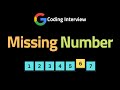 Missing Number - LeetCode 268 - Blind 75 - Coding Interview