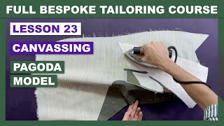 L23: Canvassing Jacket - Pagoda Model | Online Coat Making Course