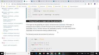 JavaScript, Regular Expressions and the test() Method