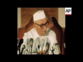 synd 2 9 77 indian prime minister desai speaking at a press conference in new delhi