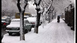 Yerevan covered with snow Eraz automobile factory ruins #armenia #armeniaintouch