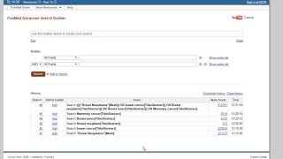 How to combine search lines in PubMed