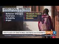 What are the red flags of emotional distress in students?