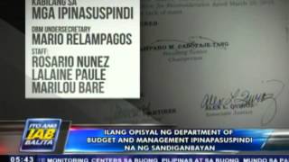 Ilang DBM officials, ipinapasuspindi na ng Sandiganbayan