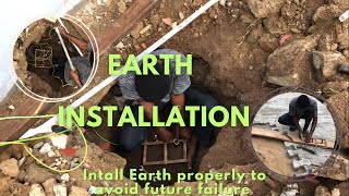 How to install Earth properly to avoid future failure or shocking