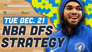 NBA DFS Strategy 12/21/21 | DraftKings & FanDuel NBA Picks