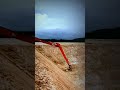 AMAZING SKILL‼️LONG REACH EXCAVATOR TRIMMING SLOPE #SHORTS